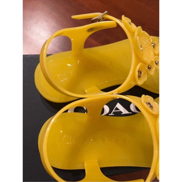 Gorgeous COACH Jelly Sandal Size 9 - Picture 5 of 10